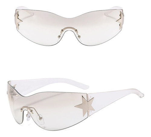 Gafas Lentes De Sol Envolventes Futuristas Para Hombre Mujer