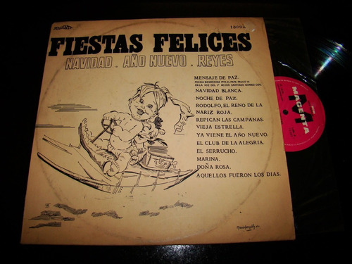 Felices Fiestas Navidad Año Nuevo Reyes  Argentina Vinilo