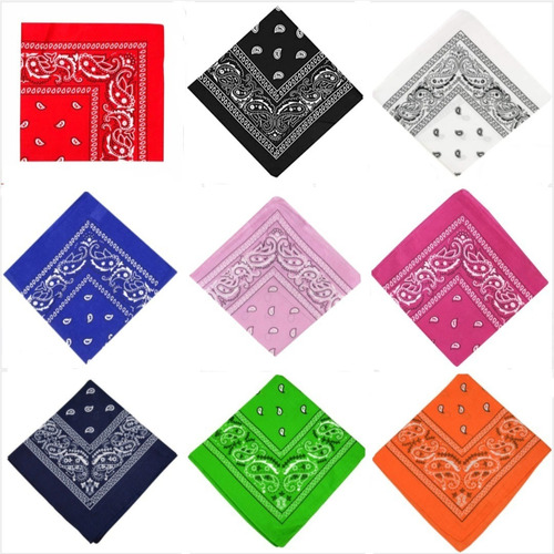 Kit 10 Lenço Bandana Varias Estampas Rock Pronta Entrega 