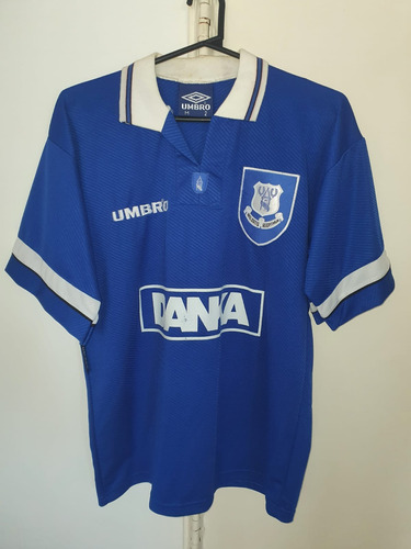 Camiseta Everton Umbro 1995 #11 Daniel Amokachi Talle M