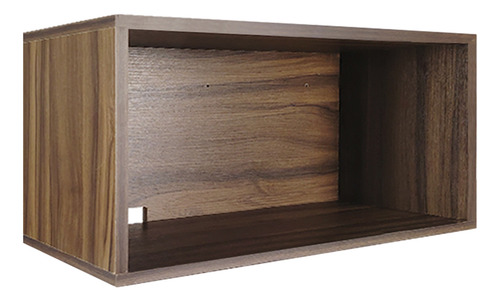 Cocina Integral Con Gabinete Inferior Y Alacena Decomobil Color Parota - Mármol Negro