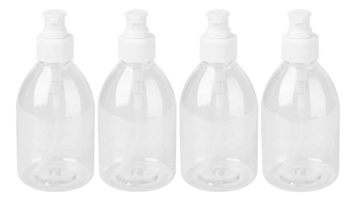 Botellas De Líquido De 350 Ml, 4 Recipientes Con Bomba De Pr