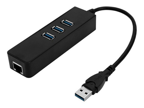 Adaptador / Convertidor Ethernet Red Rj45 A Usb 3.0 + 3 Usb