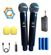Comprar Micrófonos Inalámbricos Recargable Profesional Doble Karaoke
