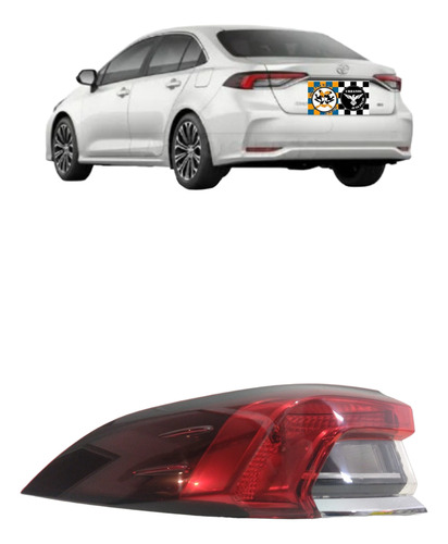 Lanterna Toyota Corolla Com Friso Sem Led 20 21 22 23 24