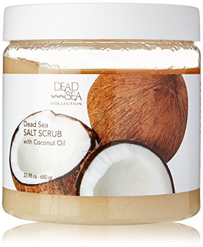 Exfoliante De Sal Del Mar Muerto - Aceite De Coco 23.28 Oz