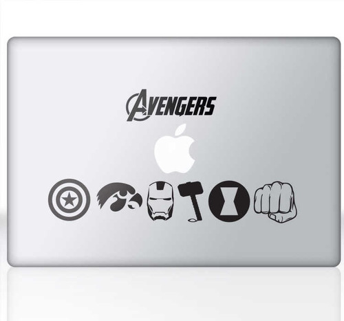 Sticker Decorativo Para Notebook Diseño Avengers