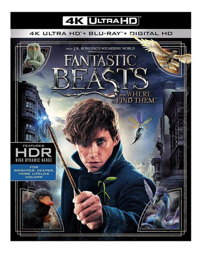 4k Ultra Hd + Blu-ray Fantastic Beasts Animales Fantasticos