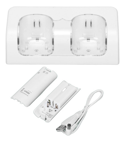 Base De Carga Doble Para Cargador De Batería Wii Remote