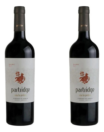 Vino Malbec Vina Las Perdices Partridge bodega Las Perdices 750 ml pack x 2 u