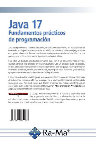 Libro - Libro Java 17 Fundamentos Prácticos De Programación