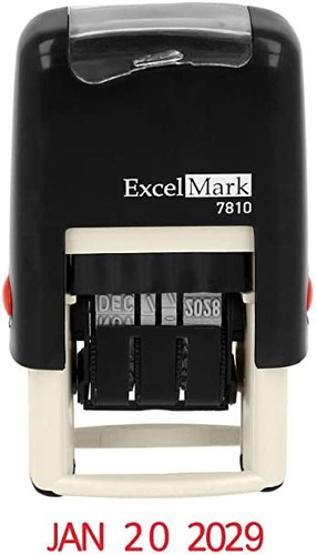 Excelmark 7810 De Carga Propia De Goma Del Sello De Fecha - 