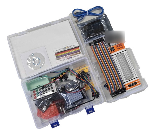 Imagen 7 de 10 de Kit Arduino Basico Principiantes Completo Caja Organizadora