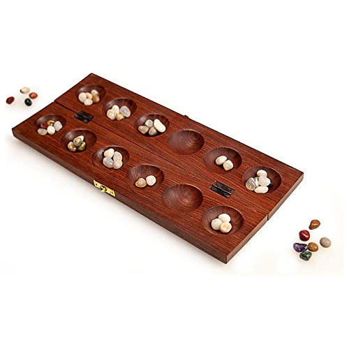 Juegos De Esterlina Mancala Tablero Juego Cereza Pv5kl