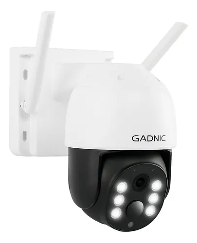 Cámara De Seguridad Gadnic Cmsol42 Con Resolución 3MP Color Blanco Visión Nocturna Con Panel Solar