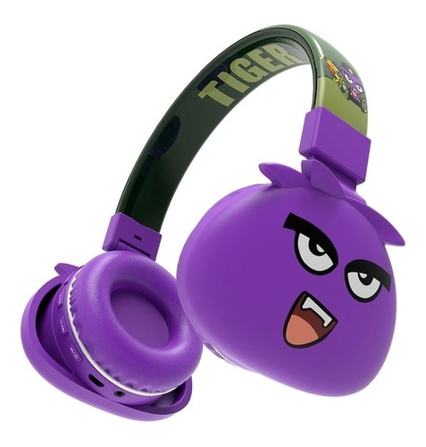 Fone De Ouvido Infantil Headphone Jellie Monsters Roxo Cor Lilás Cor da luz Lilás