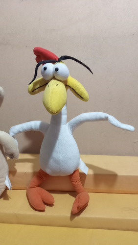 Par De Peluches De La Vaca Y El Pollito Cartoon Network (Usado)