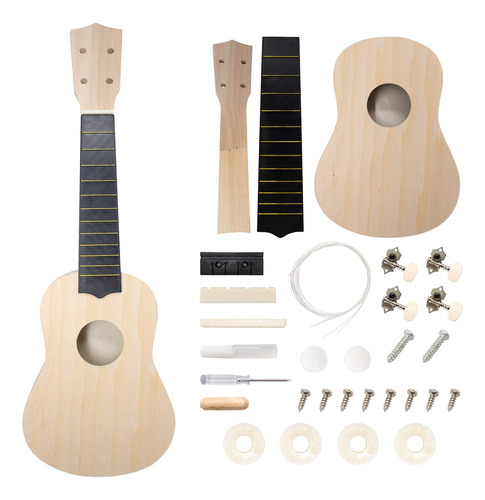 Kit De Ukelele Soprano (22 Pulgadas) Construye Tu Propio Kit