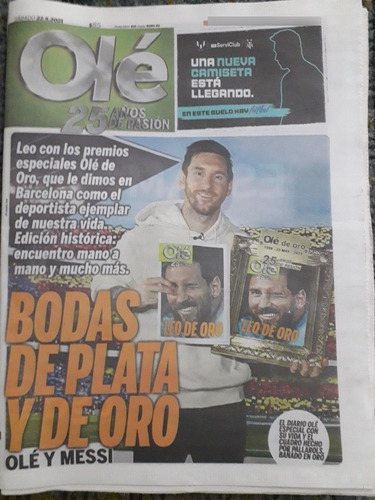 Diario Ole 25 Años 22 Mayo 2021 Messi