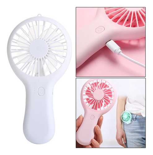 Mini Ventilador De Mano Portátil, Collar De Carga Usb,