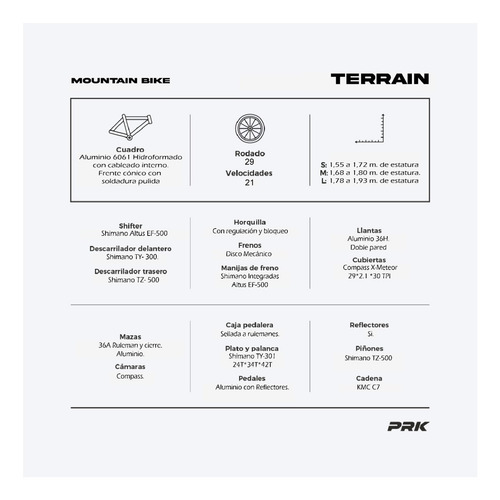 Mountain Bike Terrain R29 21v