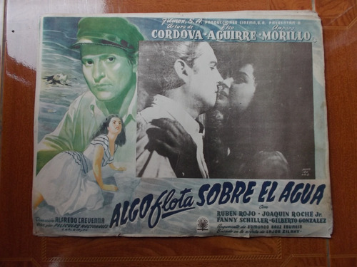 Lobby Card De Amparo Morillo En Algo Flota Sobre El Agua!