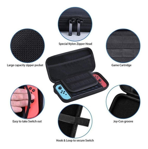 . Kit De Protección For Nintendo Switch 16 En 1