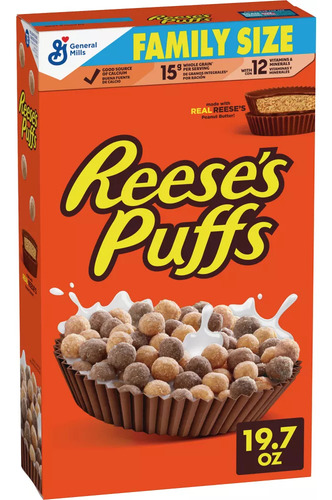 Cereal Reeses Puff 558g Y Harina Pancake Reeses 340g Usa