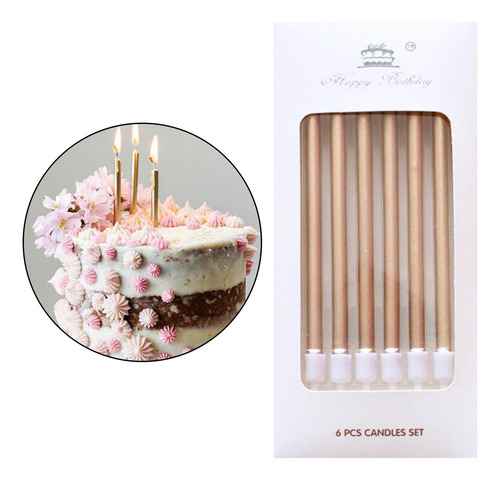 4 Paquete De 3-6 Velas De Cumpleaños, Adornos Para 4 Piezas