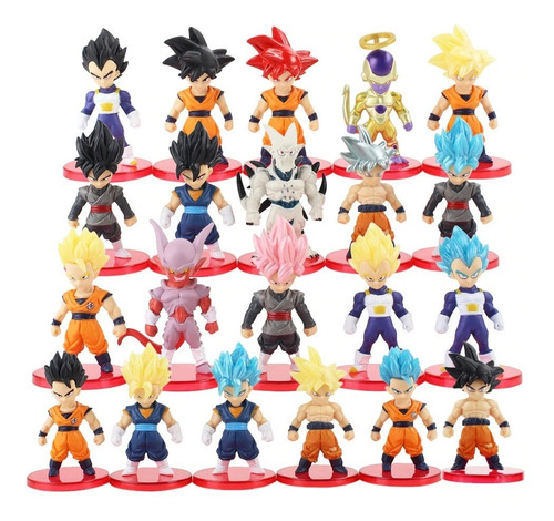 Dragon Ball Juguetes Mini Colección 21 Piezas 7 Cm Goku Etc
