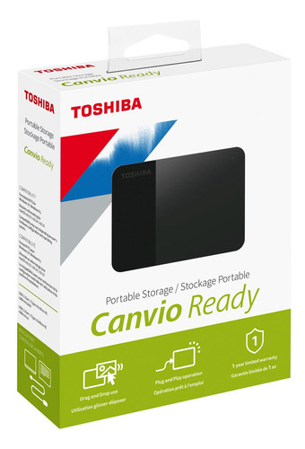 Toshiba Canvio Ready Portable Portable Hard Drive 1 Tb Negro