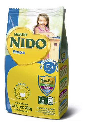 Leche En Polvo Semidescre +protec Nido 800gr(2 Unidad)super