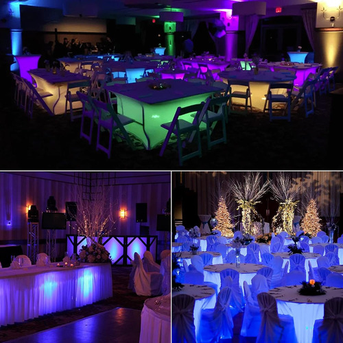 Luz Debajo De La Mesa Para Fiestas, Iluminación De Mesa De C