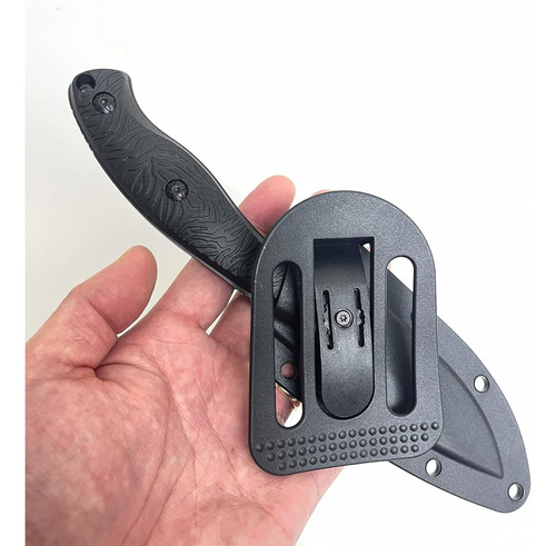 Cuchillo Tactico S-tec Full Tang Negro Con Funda Stt2514bk