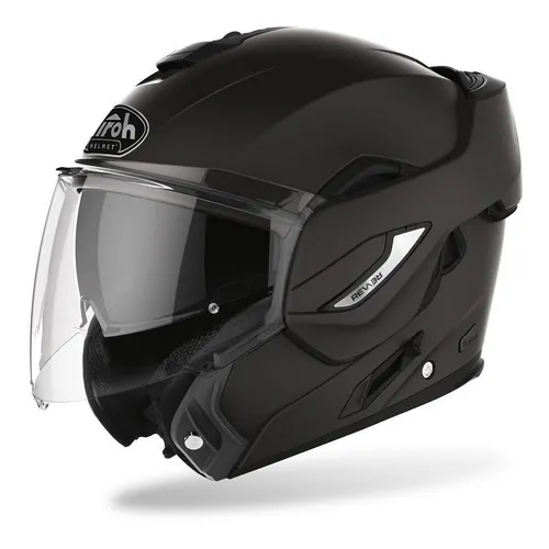 Casco Airoh Rev 19 Modular Rebatible Con Lentes Negro Mate