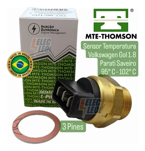 comprar Valvula Temperatura Vw Gol Saveiro Parati 1.8 Radiador 3 Pin