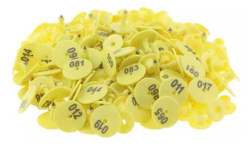 100 Aretes Ganado Borrego Cabra Conejo Puerco Enumerad Láser
