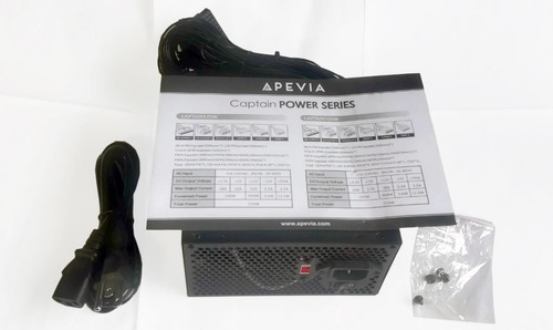 Fuente De Poder 500w Reales Apevia Conector 6 Pines 450w