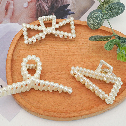 Juego De Pinzas De Pelo Con Forma De Perlas De Estilo Mixto