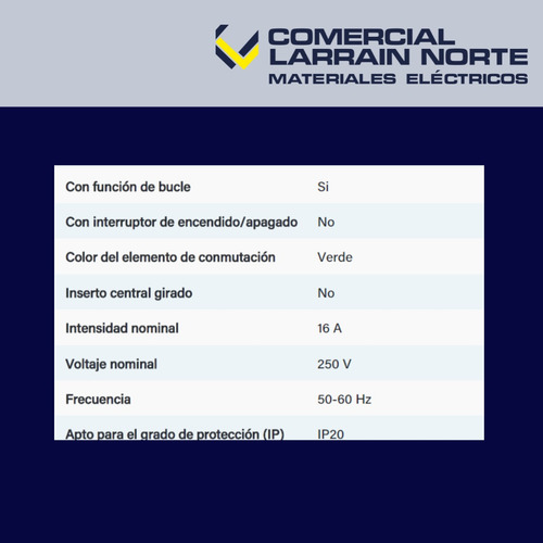 Enchufe Triple 10 Y 16a Verde Bticino Matix