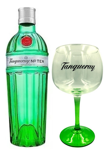 Gin Tanqueray Ten 700ml Y Copa De Vidrio