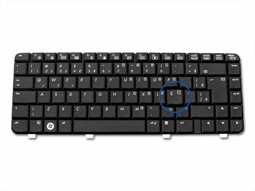 Imagem 1 de 3 de Teclado Notebook Hp Dv4 Compaq Cq40 Novo Abnt2 Ptbr Ç