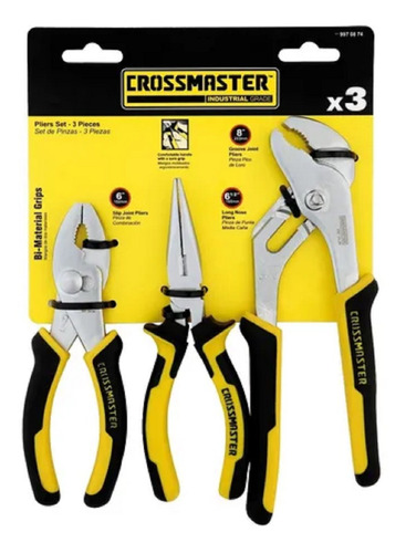 Kit Herramientas En Set De 3 Pinzas Crossmaster - Tyt