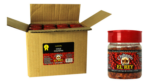 Chile Chiltepin Molido El Rey 20 Gr 24 Piezas Caja