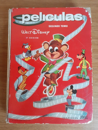 Cómic Segundo Tomo Películas Walt Disney 352 Páginas Colección Jovial Ediciones Recreativas 1968