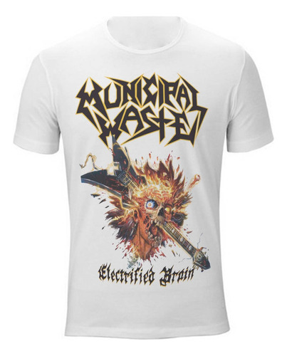 Playera Municipal Waste Crossover Thrash Metal Electrified B