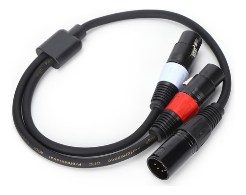 Jorind Cable Xlr Macho De 5 Pines A Hembra Doble Xlr De 3 Pi