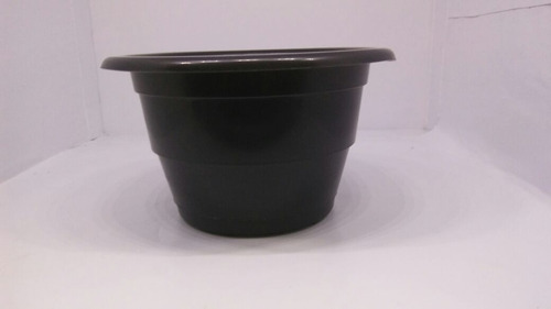 Imagem 2 de 6 de 10 Vaso Preto Plástico Reforçado Flor Jardim Planta