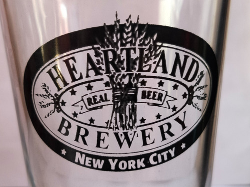 Vaso Cerveza Heartland Brewery New York City Real Beer 