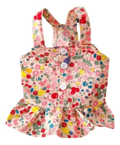 Vestido Mascota  Floral Gato Perro Camisa 